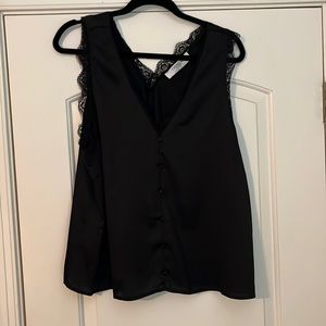 Black Satin looking Tank